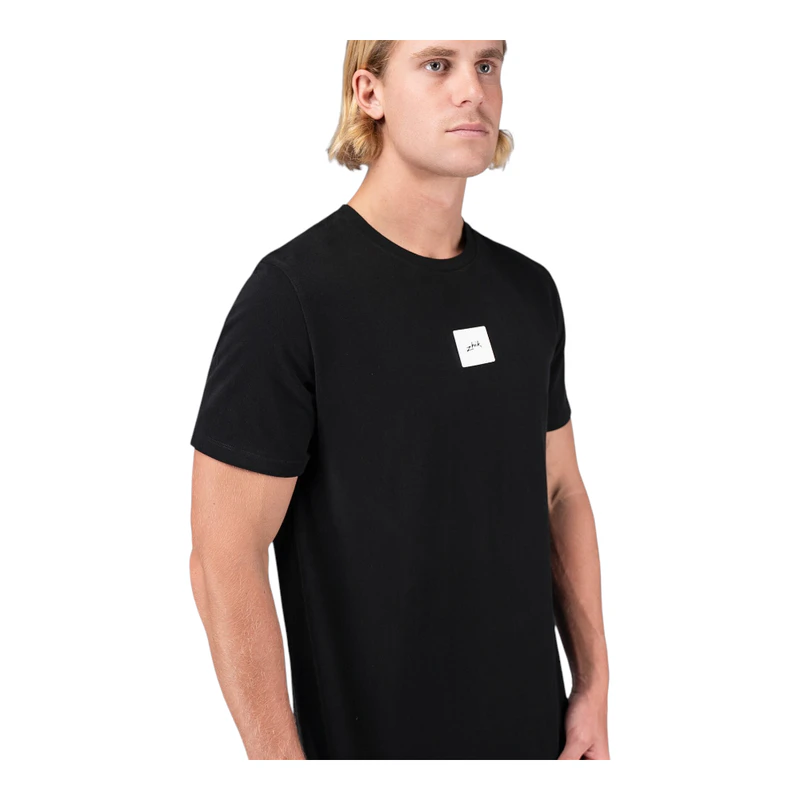Zhik Mens Square Print Short Sleeve Casual T-Shirt (Black) | Sportpurs