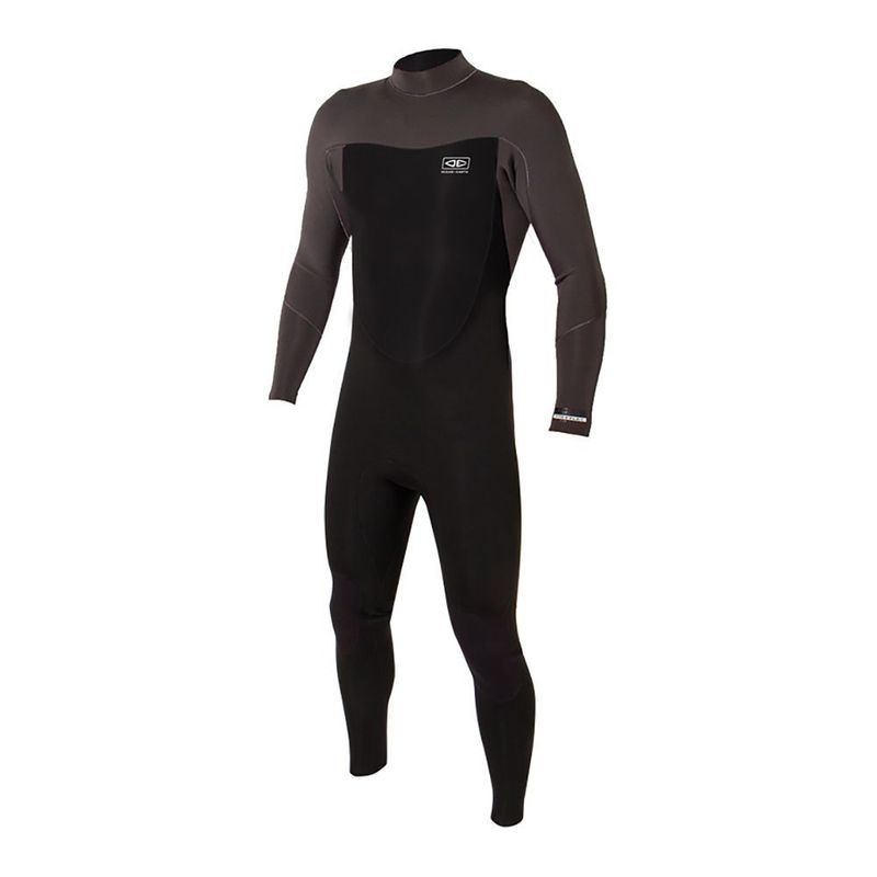 Samphire Mens Insulated 3/2 Chest Zip Surf Wetsuit (Black) | Sportpurs