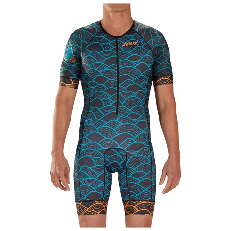 Zoot Mens LTD Tri Aero Short Sleeved Race Suit (Aloha 19) | Sportpursu