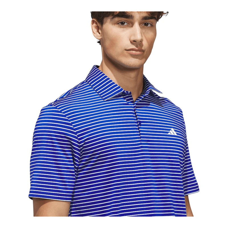 adidas Golf Mens Performance 2 Short Sleeve Polo Shirt (Blue) | Sportp