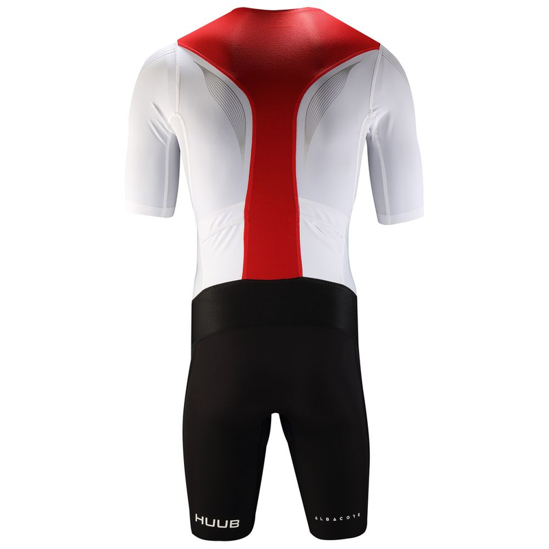 Huub Mens Albacore Long Course Suit Trisuit (Black/White) | Sportpursu