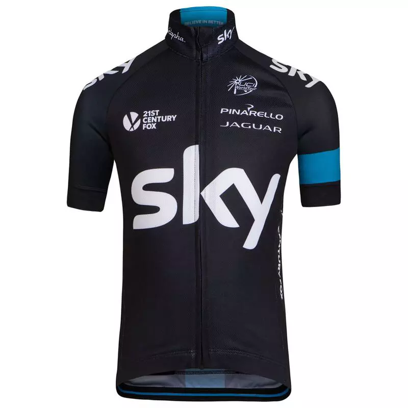Rapha Boys Team Sky Replica Jersey (Black) | Sportpursuit.com Rapha Boys Team Sky Replica Jersey (Black) | Sportpursuit.com