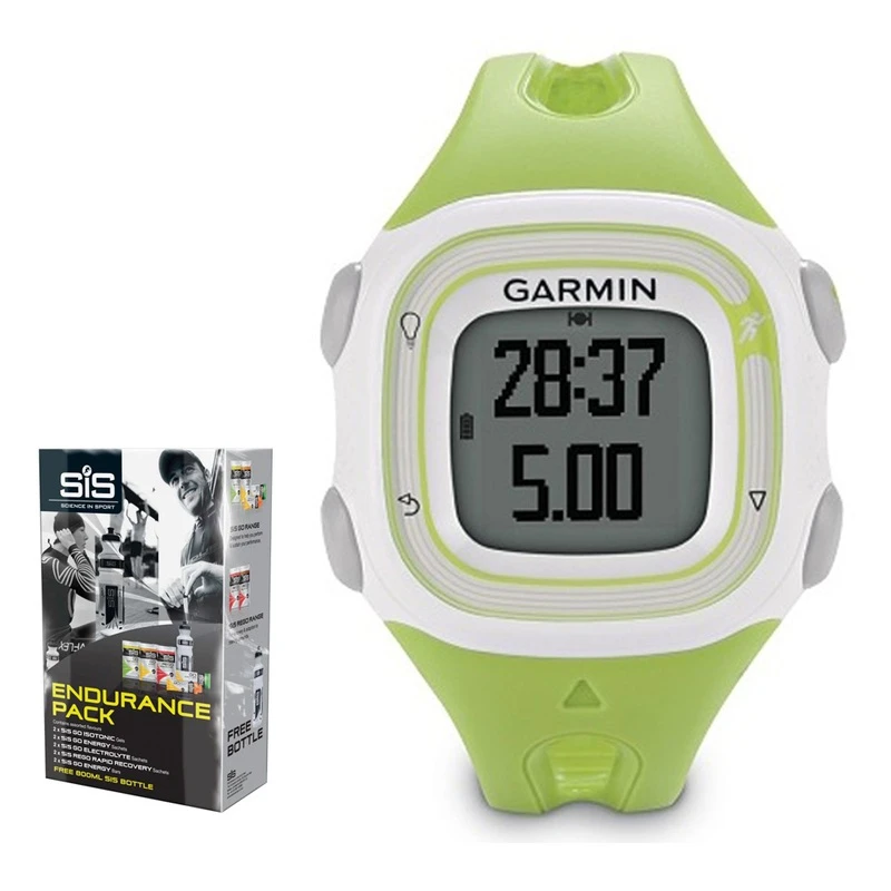Garmin Forerunner 10 Endurance Bundle (White/Green)