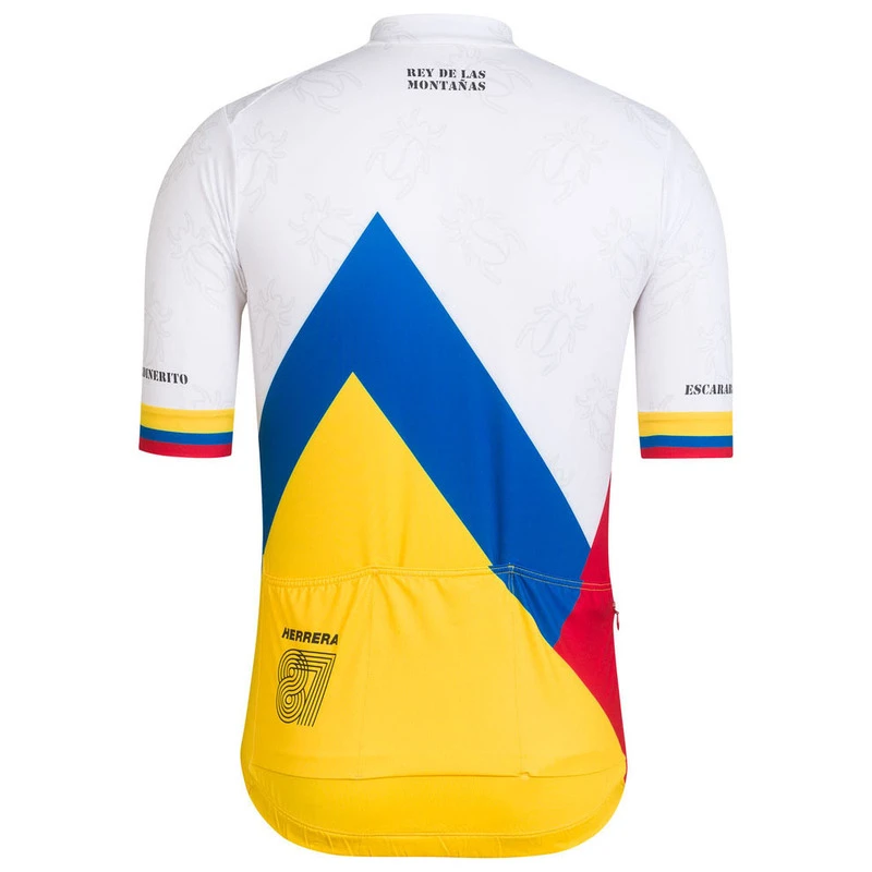 Rapha COLOMBIA PRO TEAM JERSEY サイズ XL Rapha Mens Colombia Pro Team Jersey (White) | Sportpursuit.com