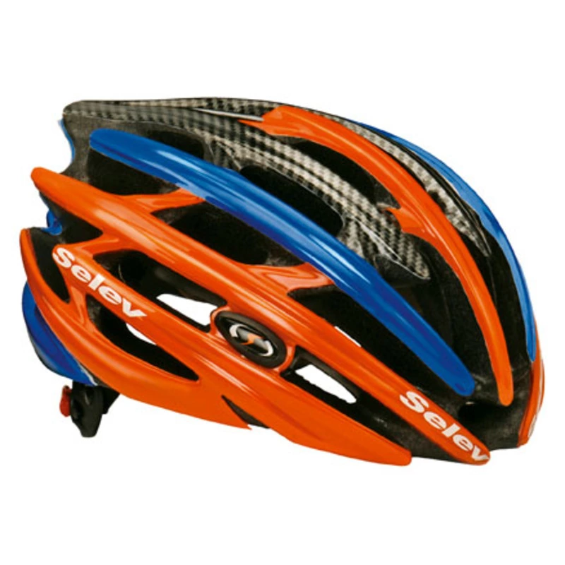 Selev XP Helmet (Arancio/Carbon/Blue) | Sportpursuit.com