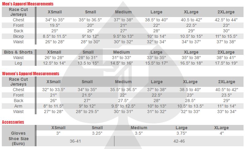 Ritte Size Guide