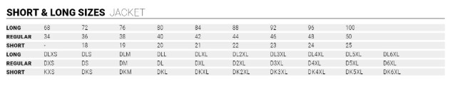 IXS Size Guide