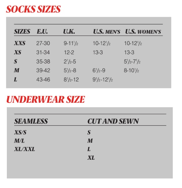 Nordica Size Guide