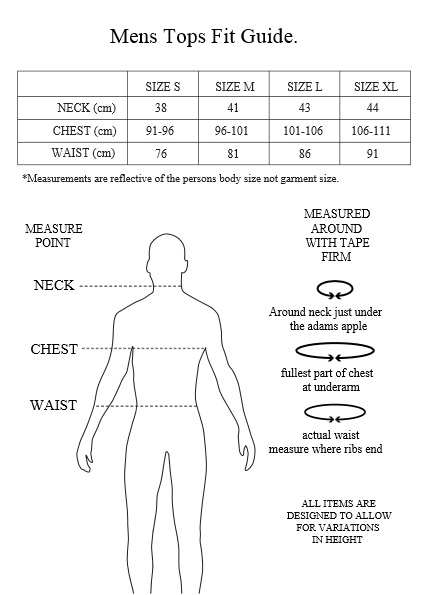 Afends Size Guide Afends Size Guide