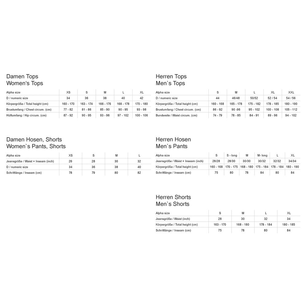 Gentic Size Guide